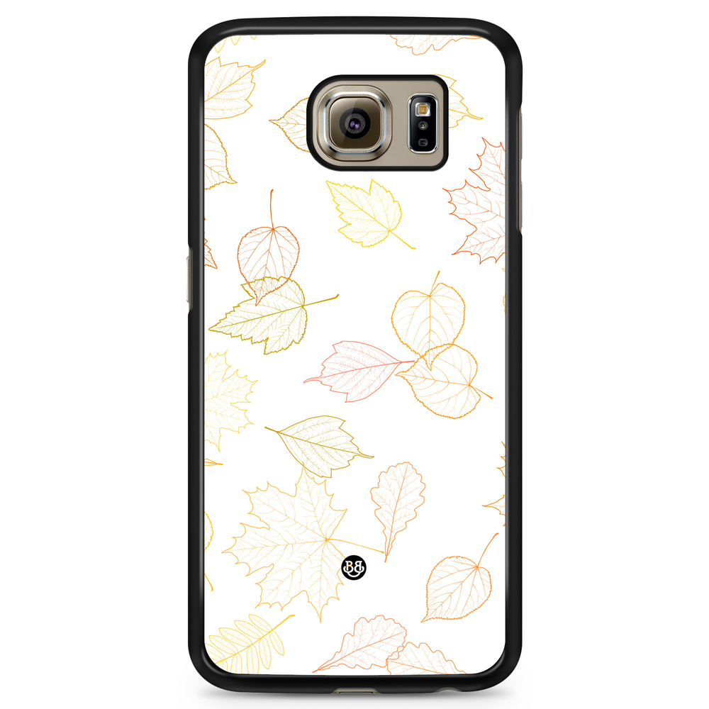 Samsung Galaxy S6 Case - White and Leaves