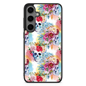 Samsung Galaxy S24 Plus Case - Skulls And Flowers