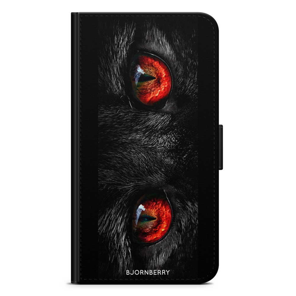 Huawei Y6 (2017) Wallet Case - Red Cat Eyes