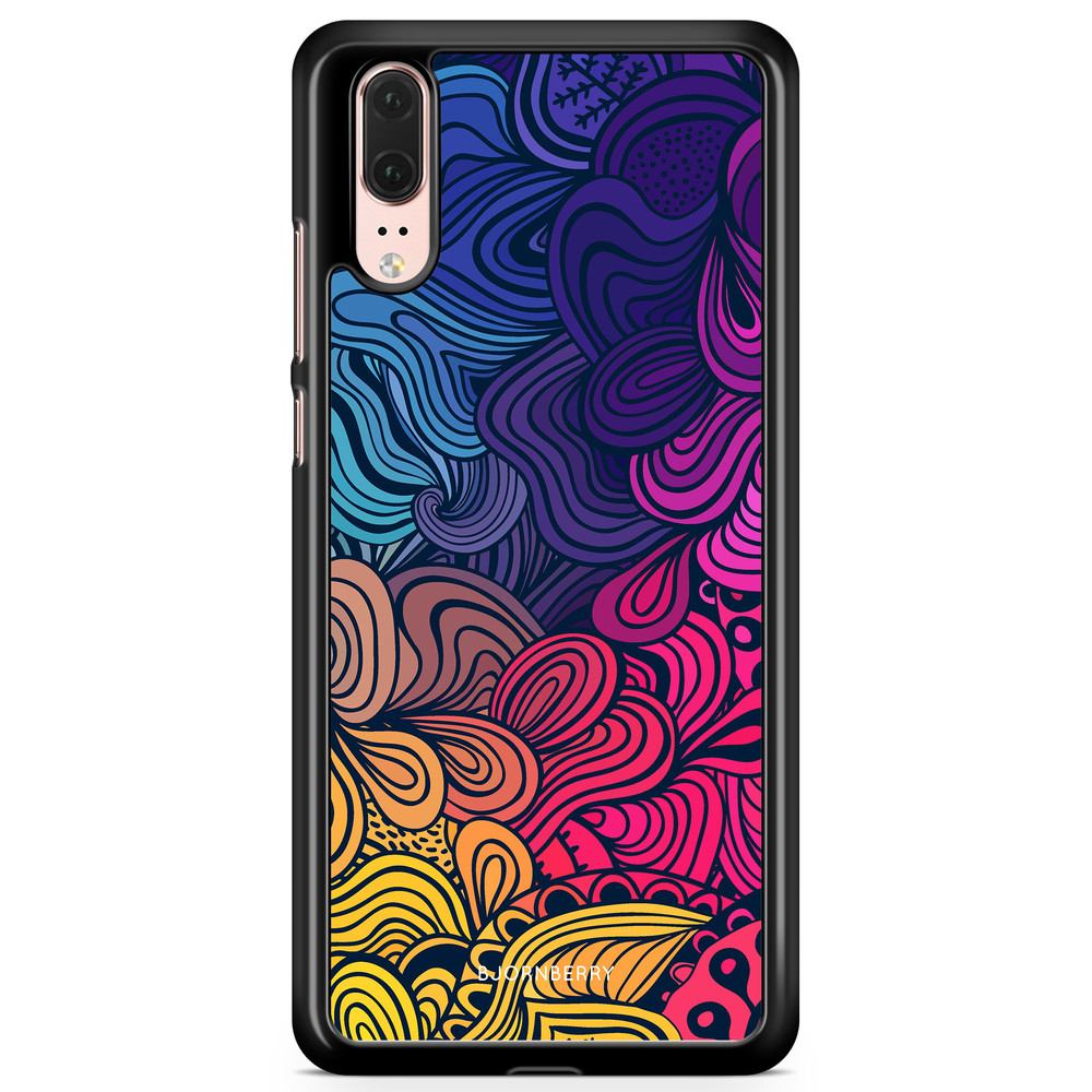Huawei P20 Case - Retro Flowers