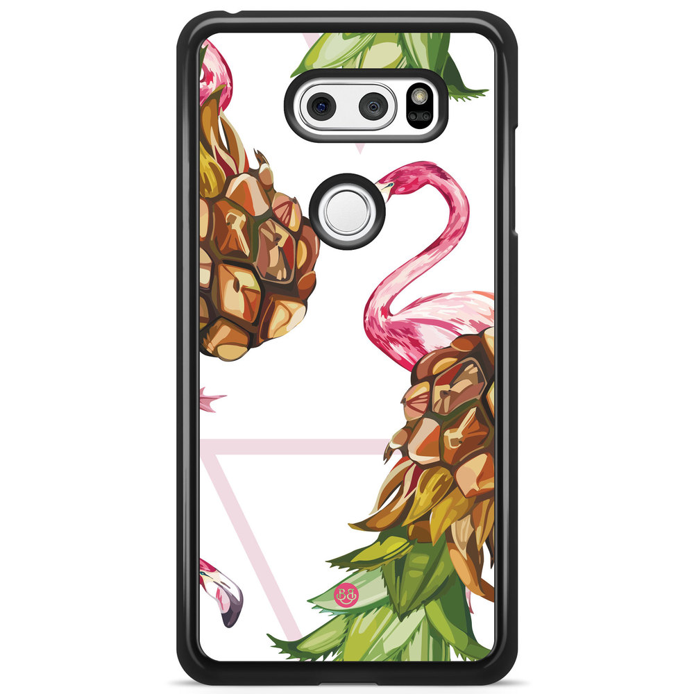 LG V30 Case - Pineapple & Flamingo