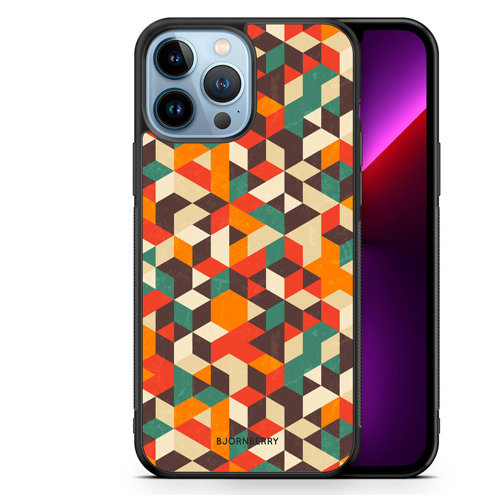 iPhone 13 Pro Max Case - Retro Geometric