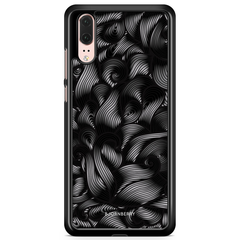 Huawei P20 Case - Black Waves