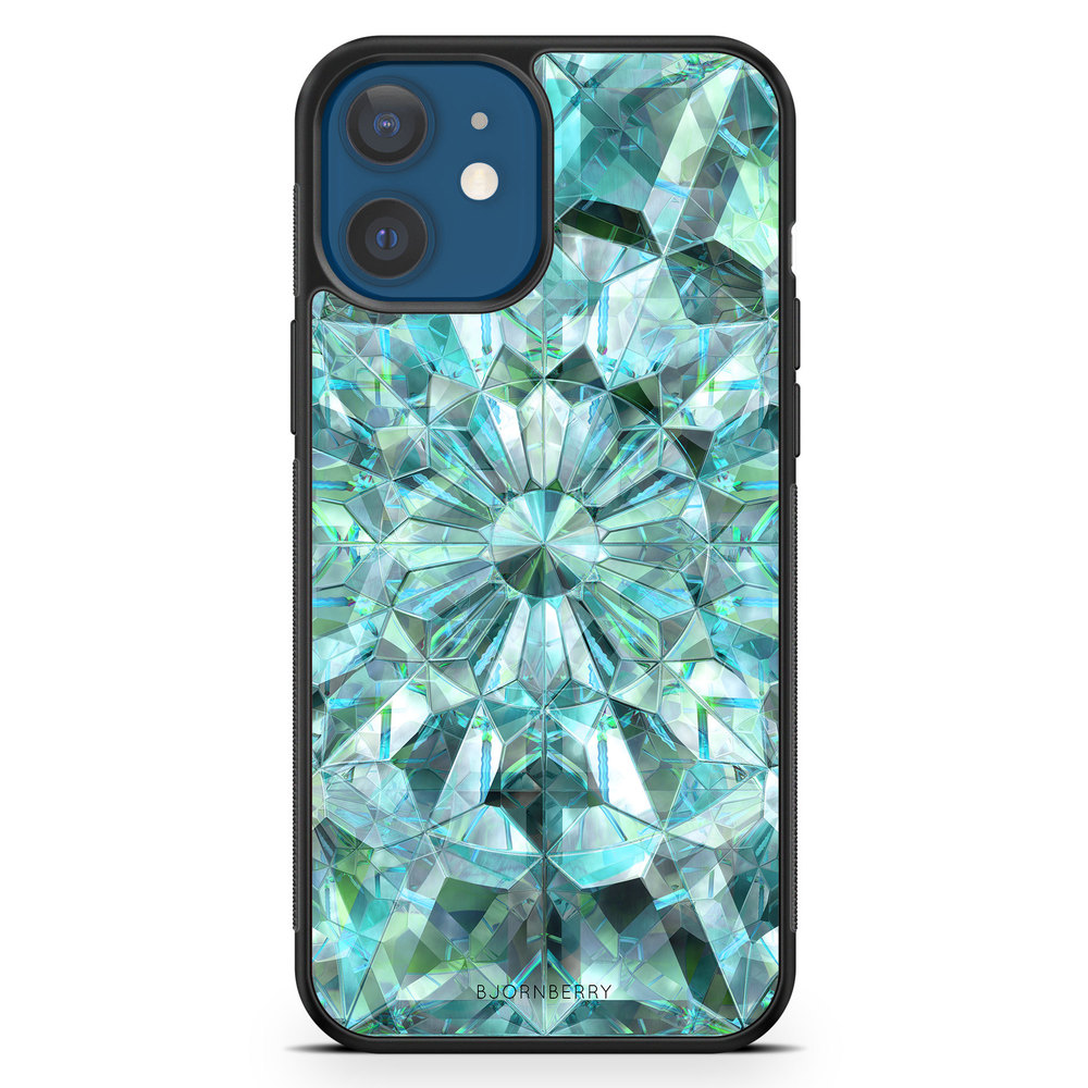 iPhone 12 Case - Green Crystals