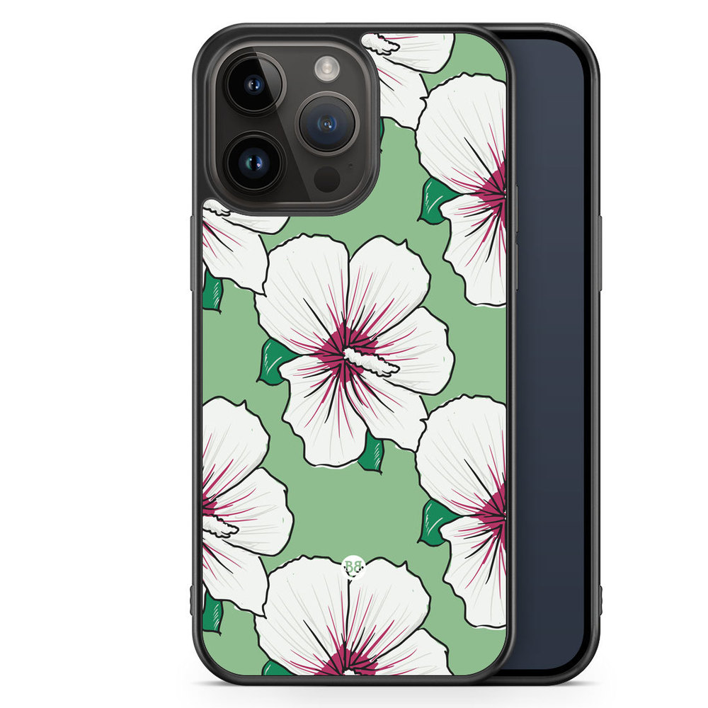 iPhone 14 Pro Max Case - Creamy White Flowers