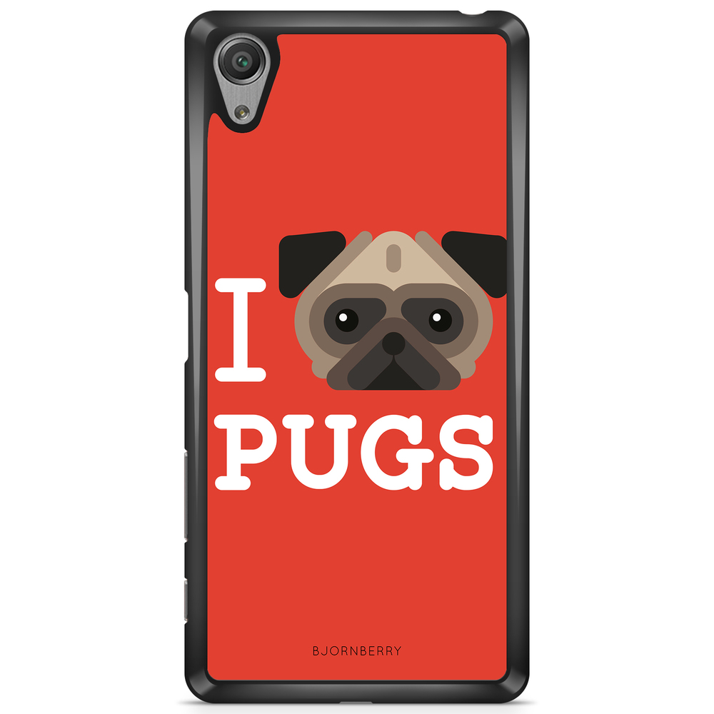 Sony Xperia XA Case - I Love Pugs
