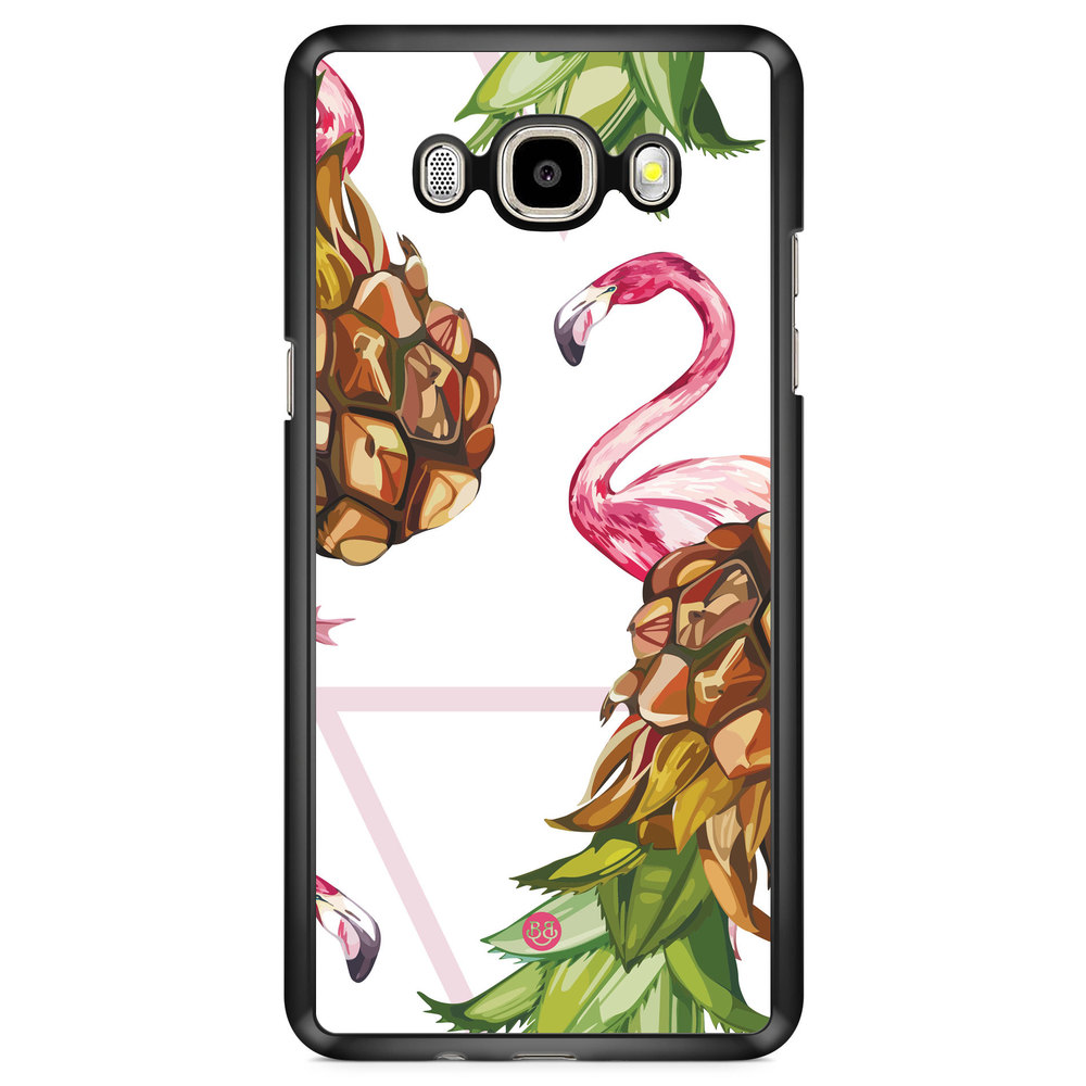 Samsung Galaxy J7 (2016) Case - Pineapple & Flamingo