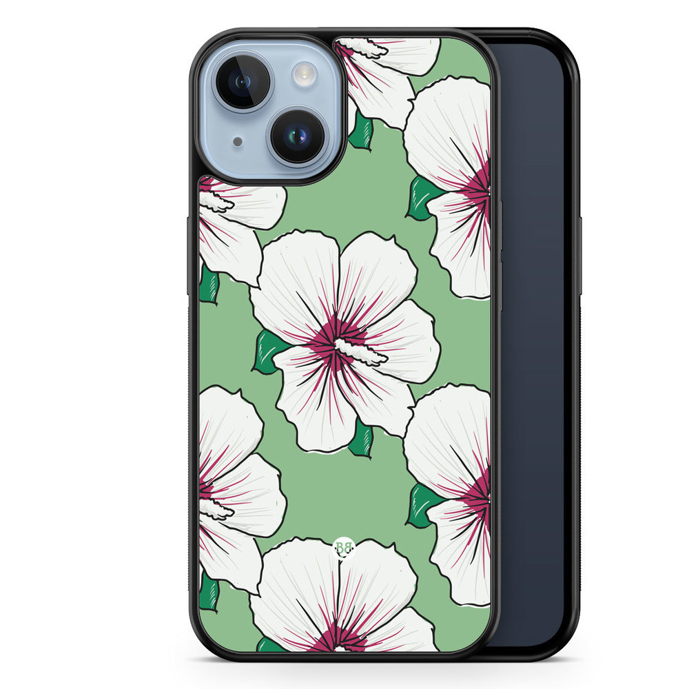 iPhone 14 Plus Case - Creamy White Flowers