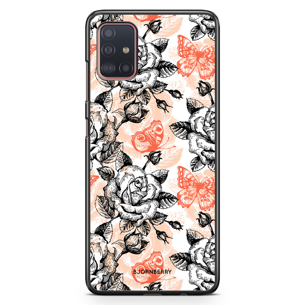 Samsung Galaxy A51 Case - Roses & Butterflies