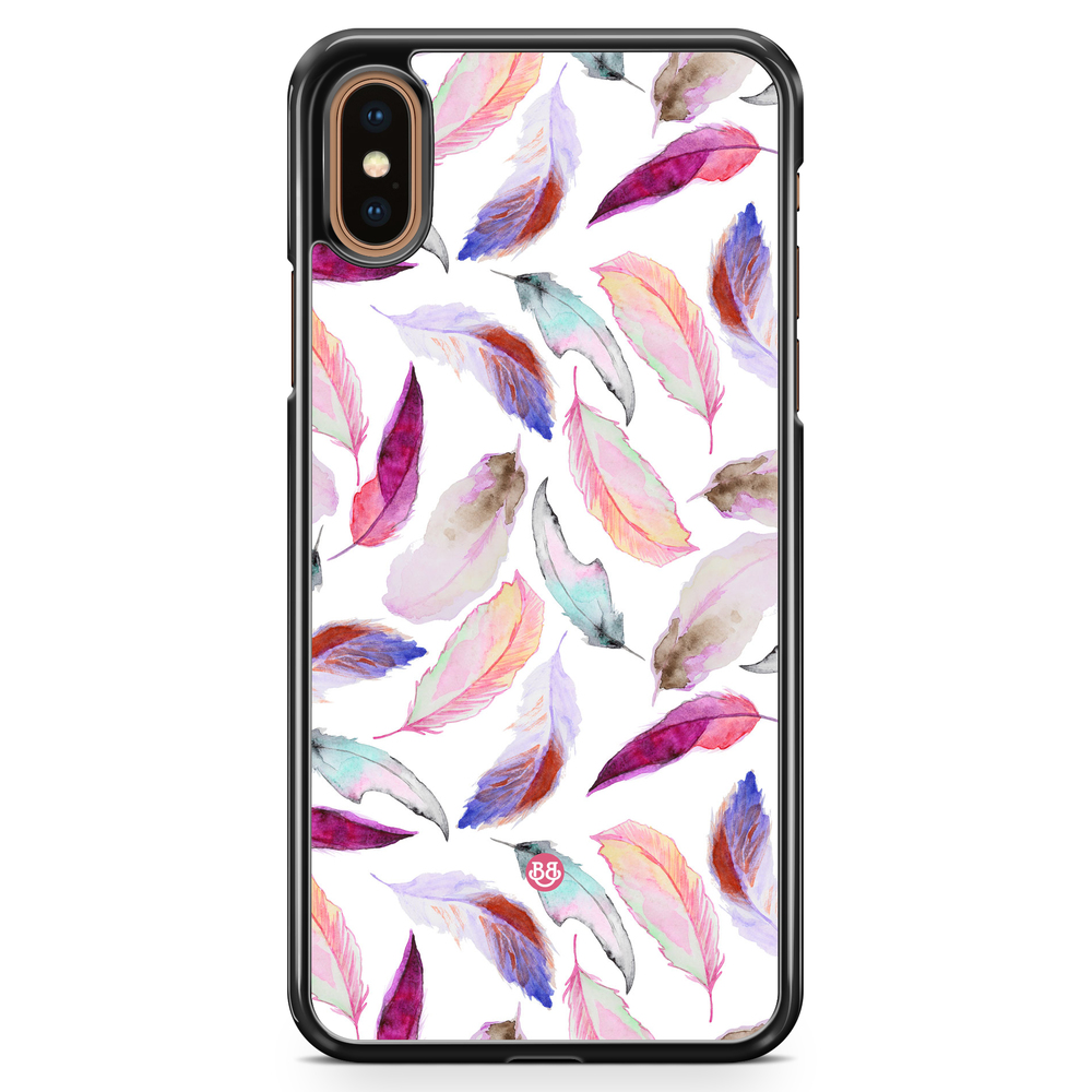 iPhone XS Max Case - Watercolor Feathers