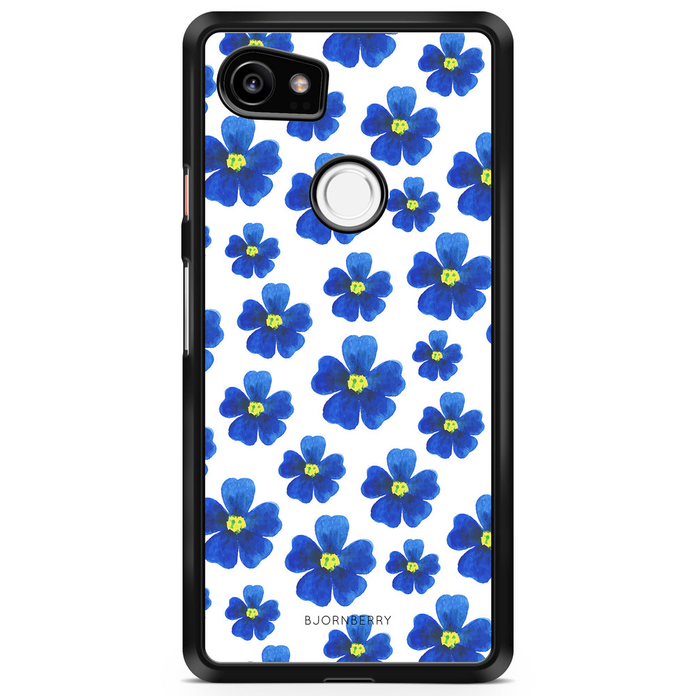 Google Pixel 2 XL Case - Blue Flowers