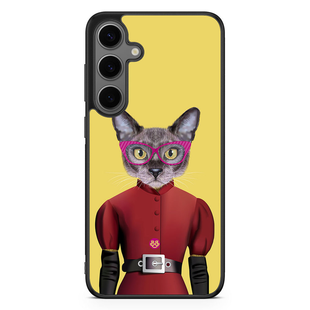 Samsung Galaxy S24 Plus Case - Hipster Cat