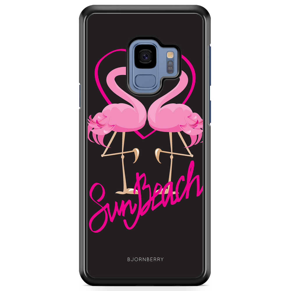 Samsung Galaxy S9 Case - Sun Beach Flamingo