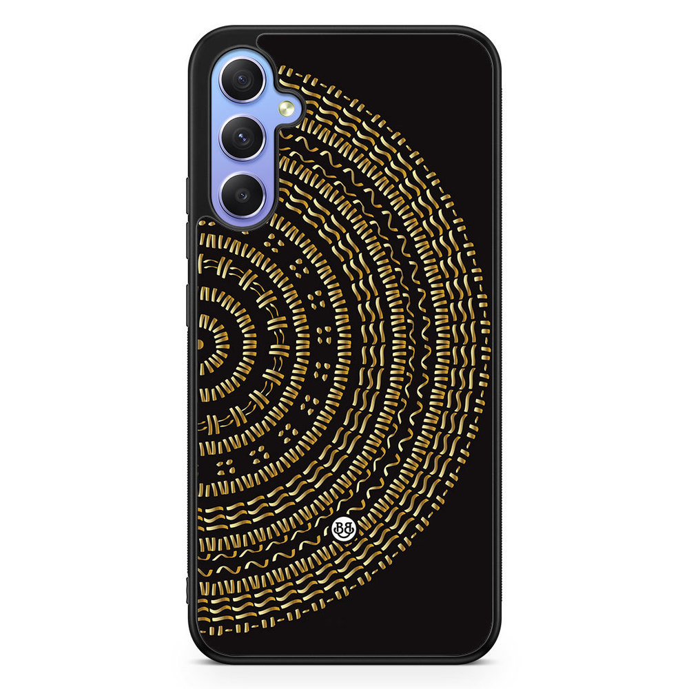 Samsung Galaxy A34 5G Case - Mandala Gold/Black