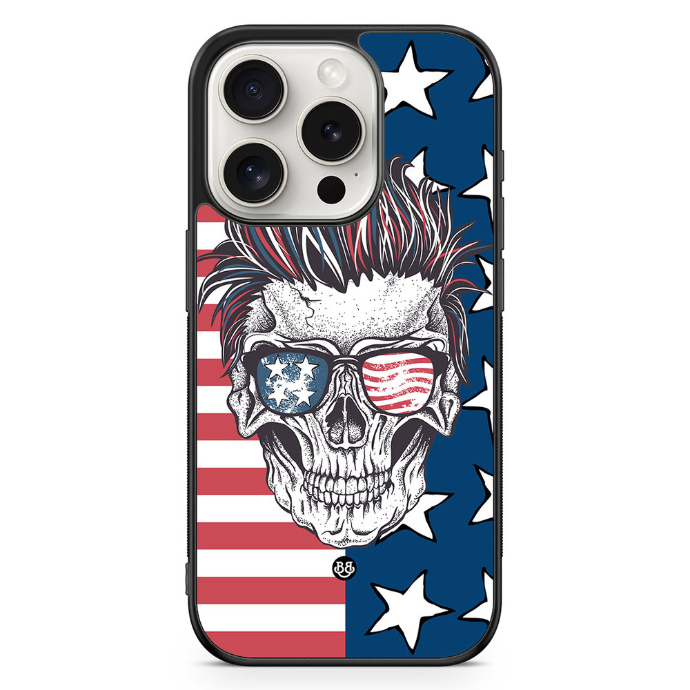 iPhone 15 Pro Case - USA Skull