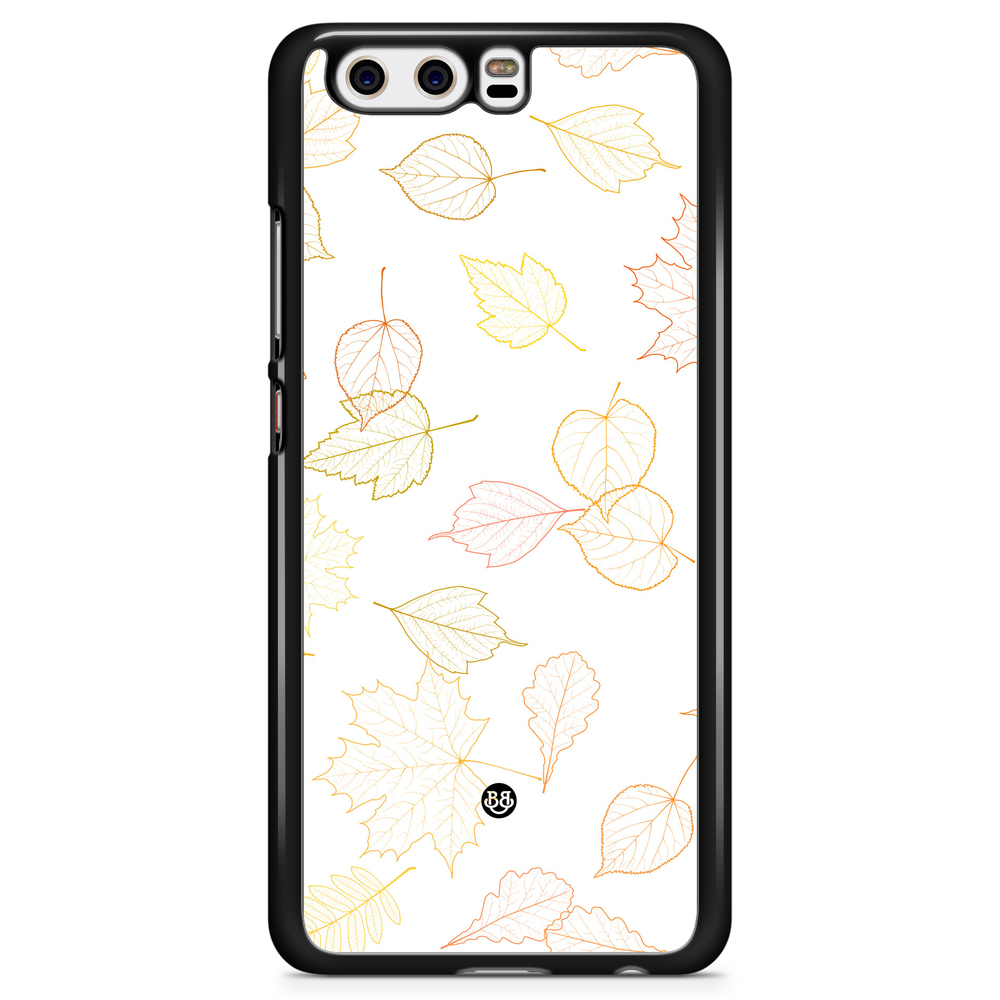Huawei P10 Plus Case - White and Leaves