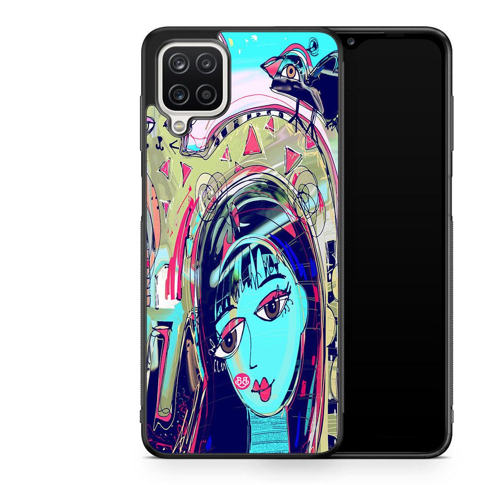 Samsung Galaxy A12 Case - Abstract Cat