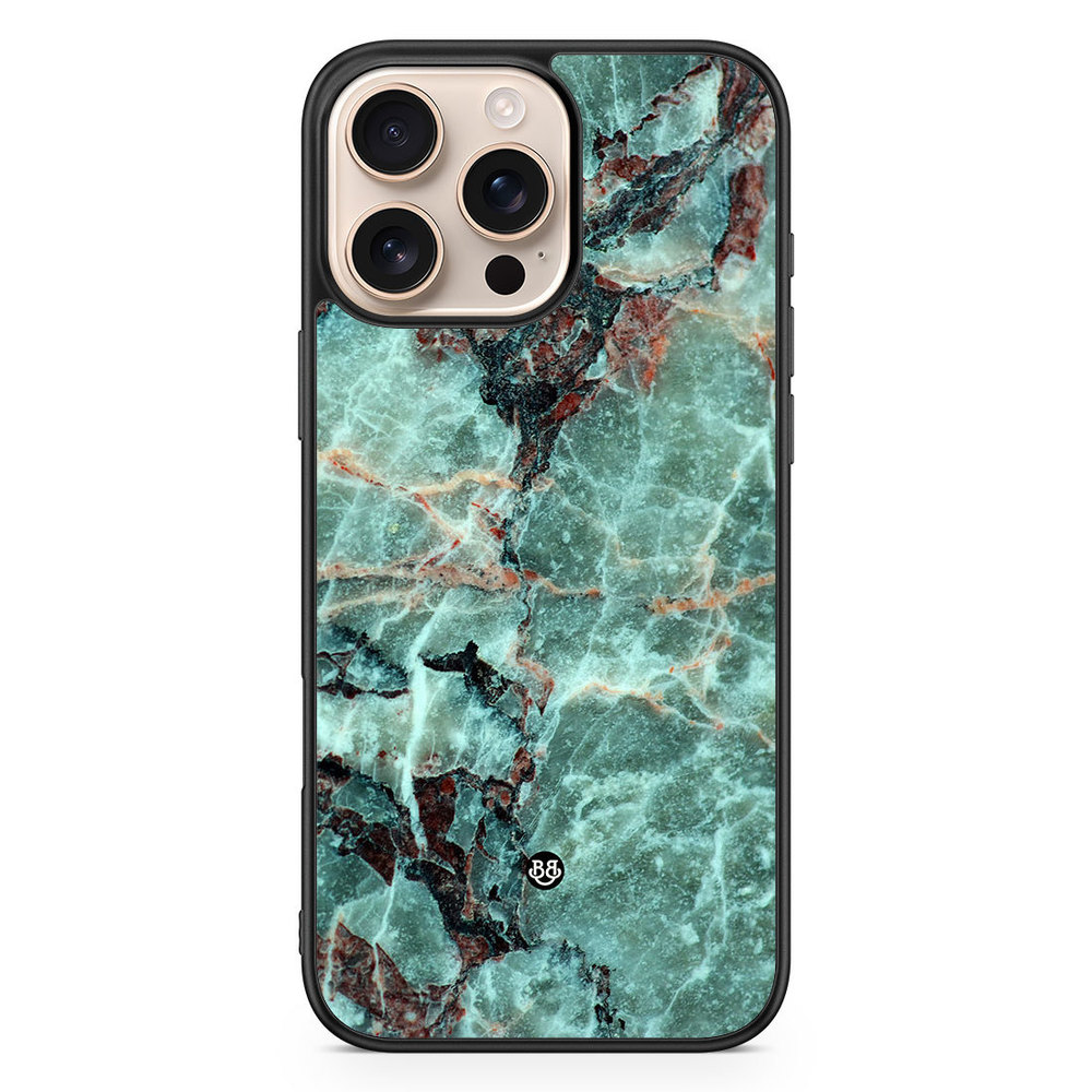iPhone 16 Pro Max Case - Green Marble