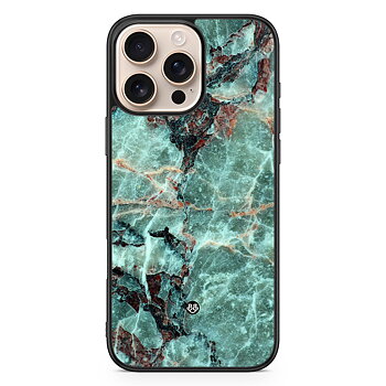 iPhone 16 Pro Max Case - Green Marble