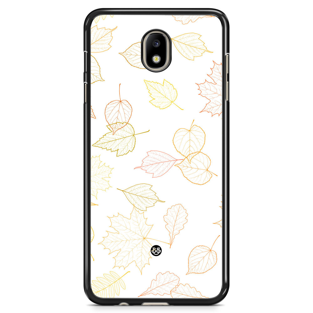 Samsung Galaxy J7 (2017) Case - White and Leaves