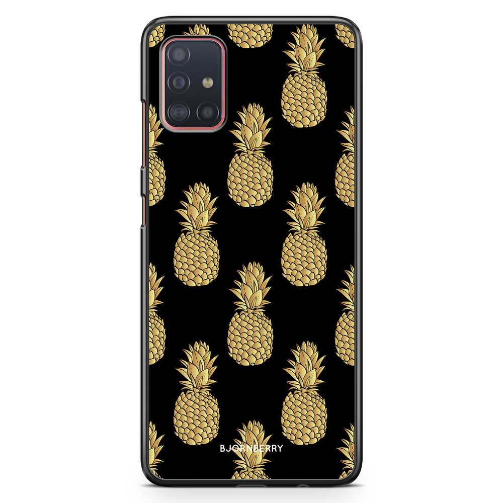 Samsung Galaxy A51 Case - Gold Pineapples