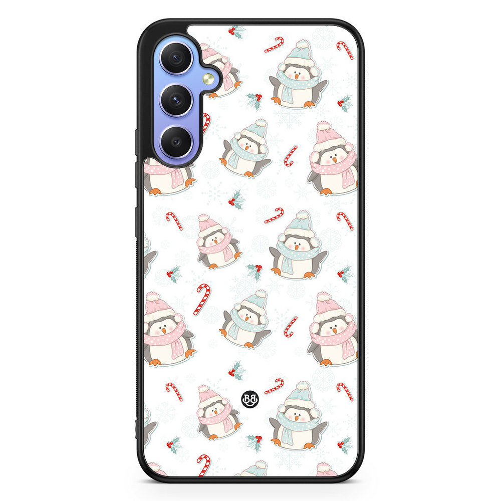 Samsung Galaxy A34 5G Case - Christmas Penguins