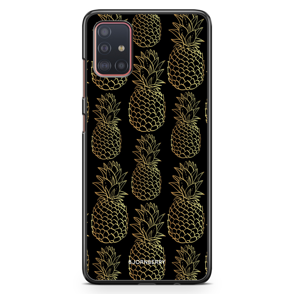 Samsung Galaxy A51 Case - Gold Pineapples