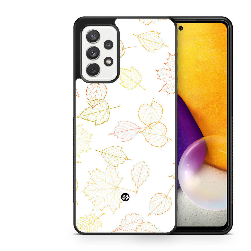 Samsung Galaxy A52/A52s 5G Case - White and Leaves