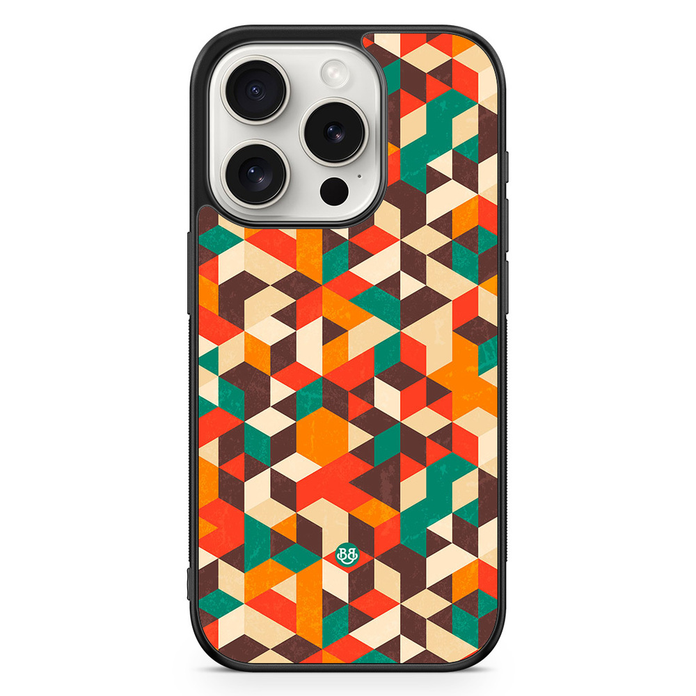 iPhone 15 Pro Case - Retro Geometric