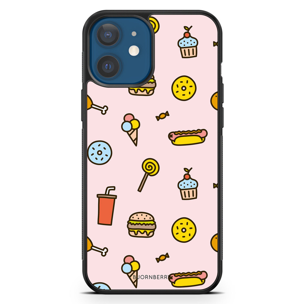 iPhone 12 Case - Junk Food Pattern