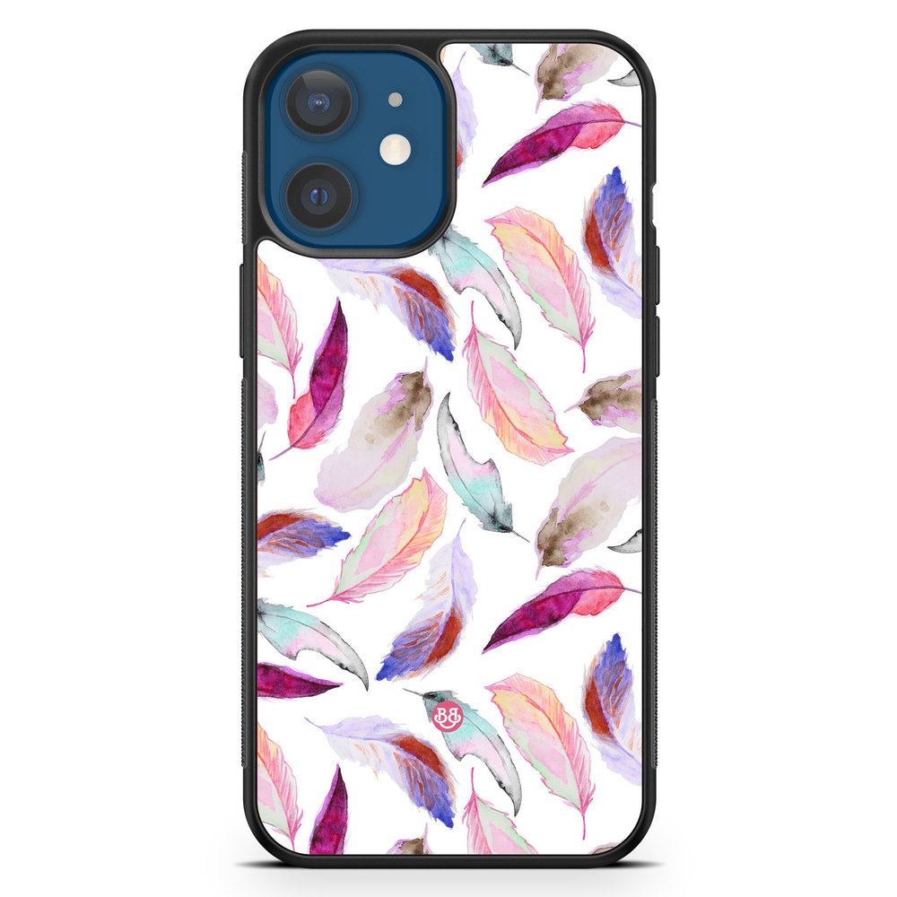 iPhone 12 Case - Watercolor Feathers