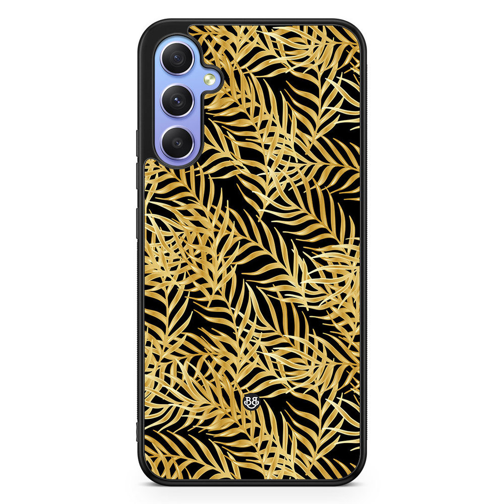 Samsung Galaxy A34 5G Case - Gold Palm