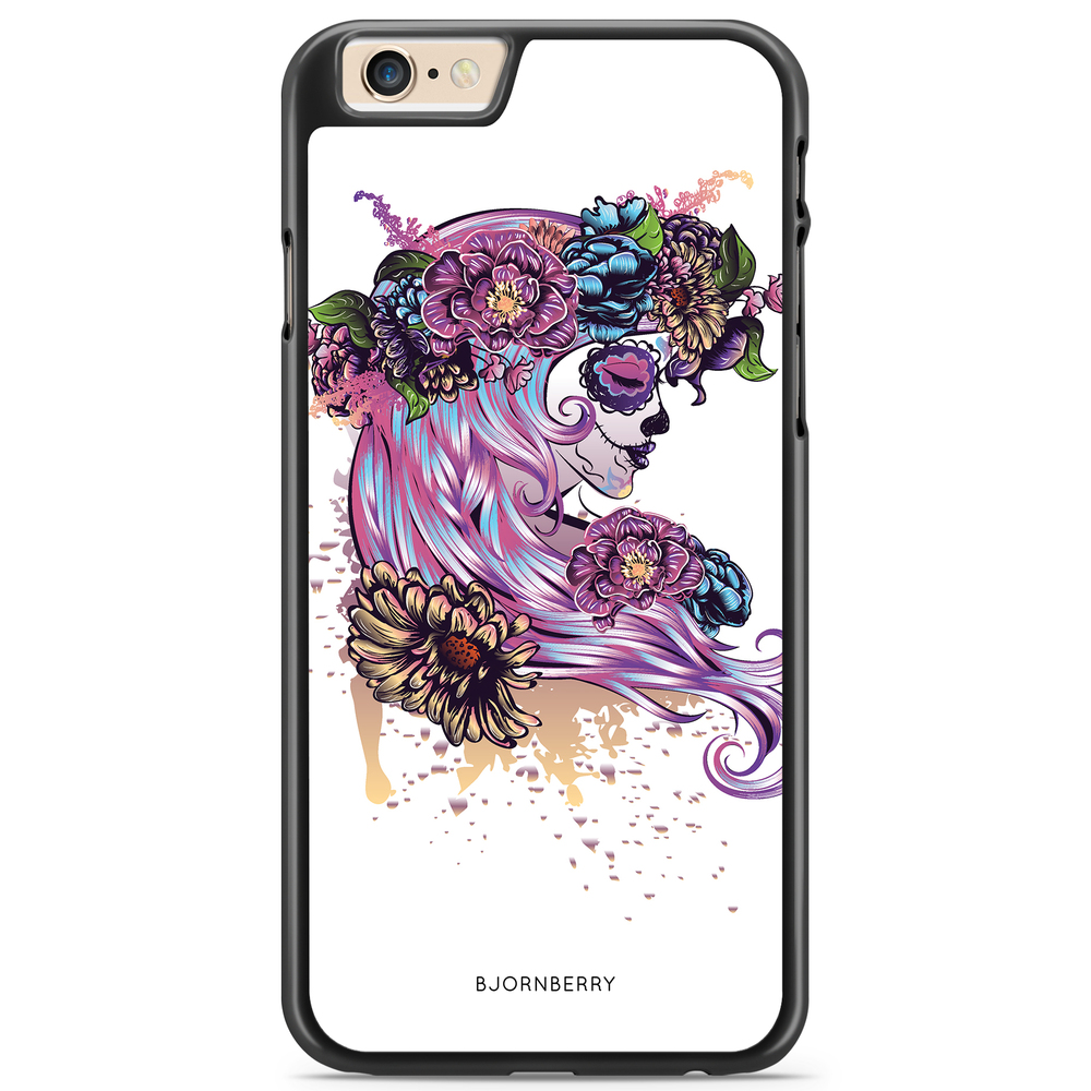 iPhone 6 Plus/6s Plus Case - Skull Girl Flowers