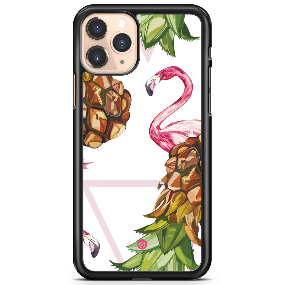 iPhone 11 Pro Max Case - Pineapple & Flamingo