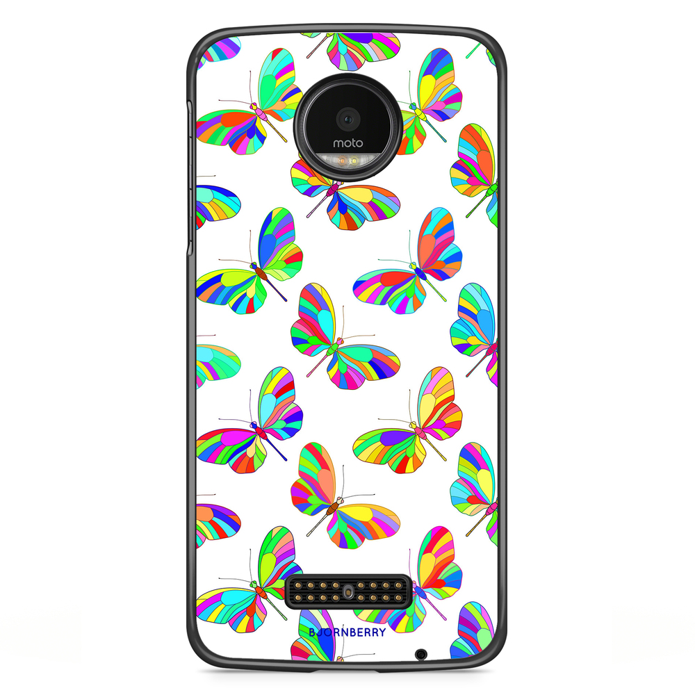 Moto Z2 Play Case - Multi Butterflies