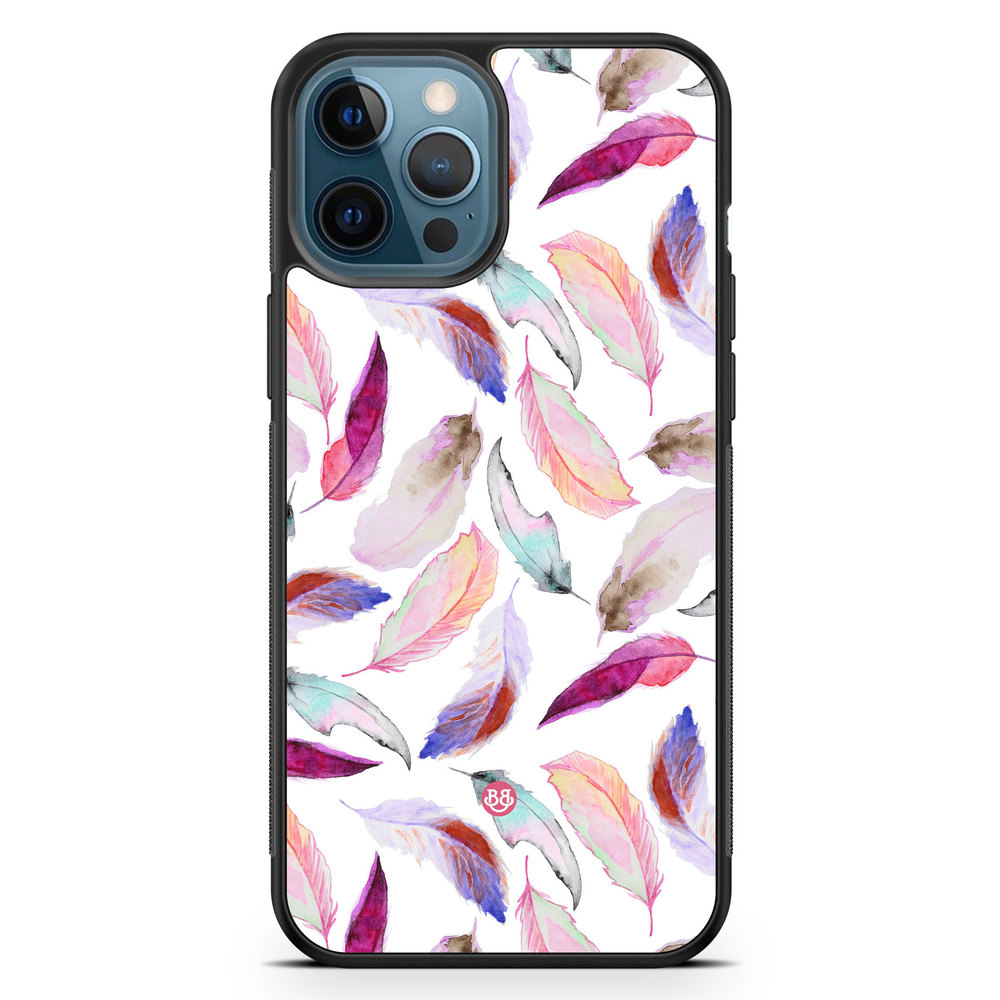 iPhone 12 Pro Case - Watercolor Feathers