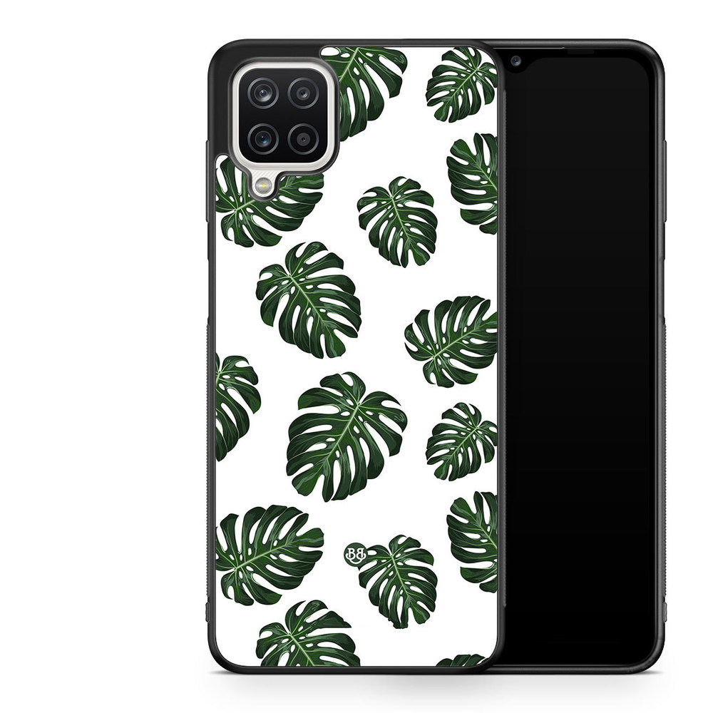 Samsung Galaxy A12 Case - Monstera Pattern