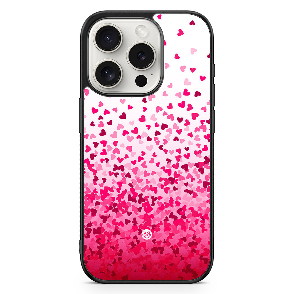 iPhone 15 Pro Case - Heart Confetti