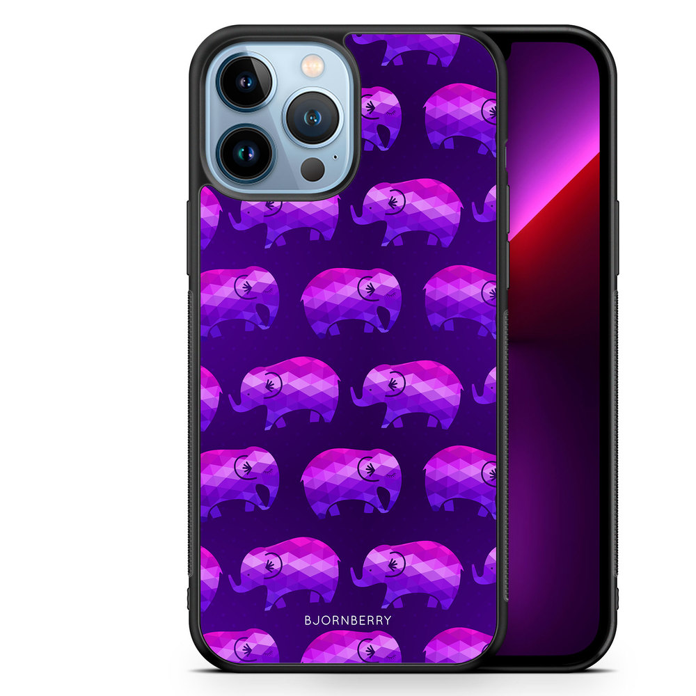 iPhone 13 Pro Max Case - Purple Elephant