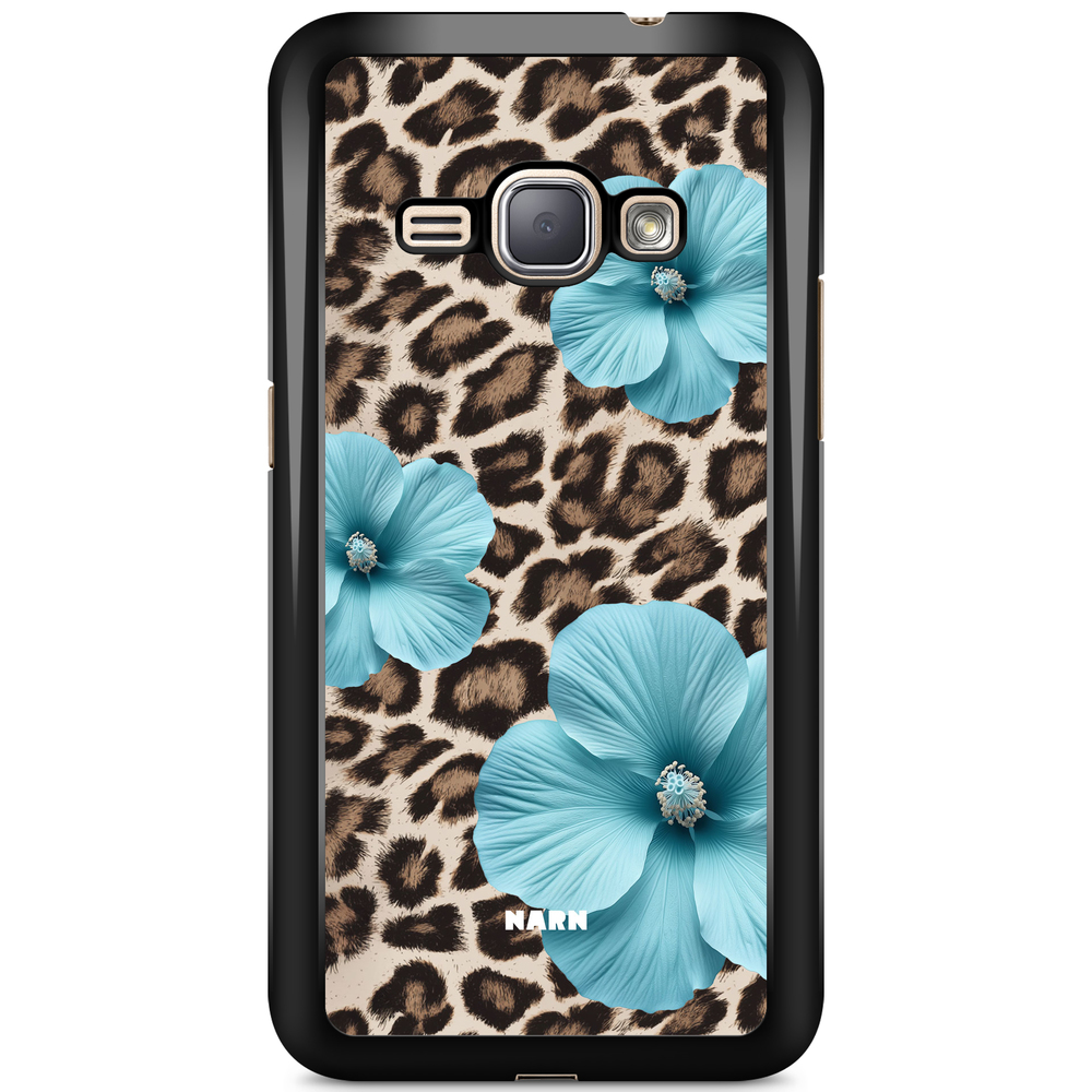 Samsung Galaxy J1 (2016) Case - Hibiscus Era - Turquoise Leopard