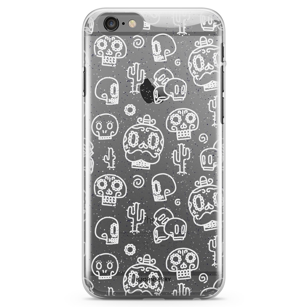 iPhone 6/6s TPU Case - Oldschool Skulls