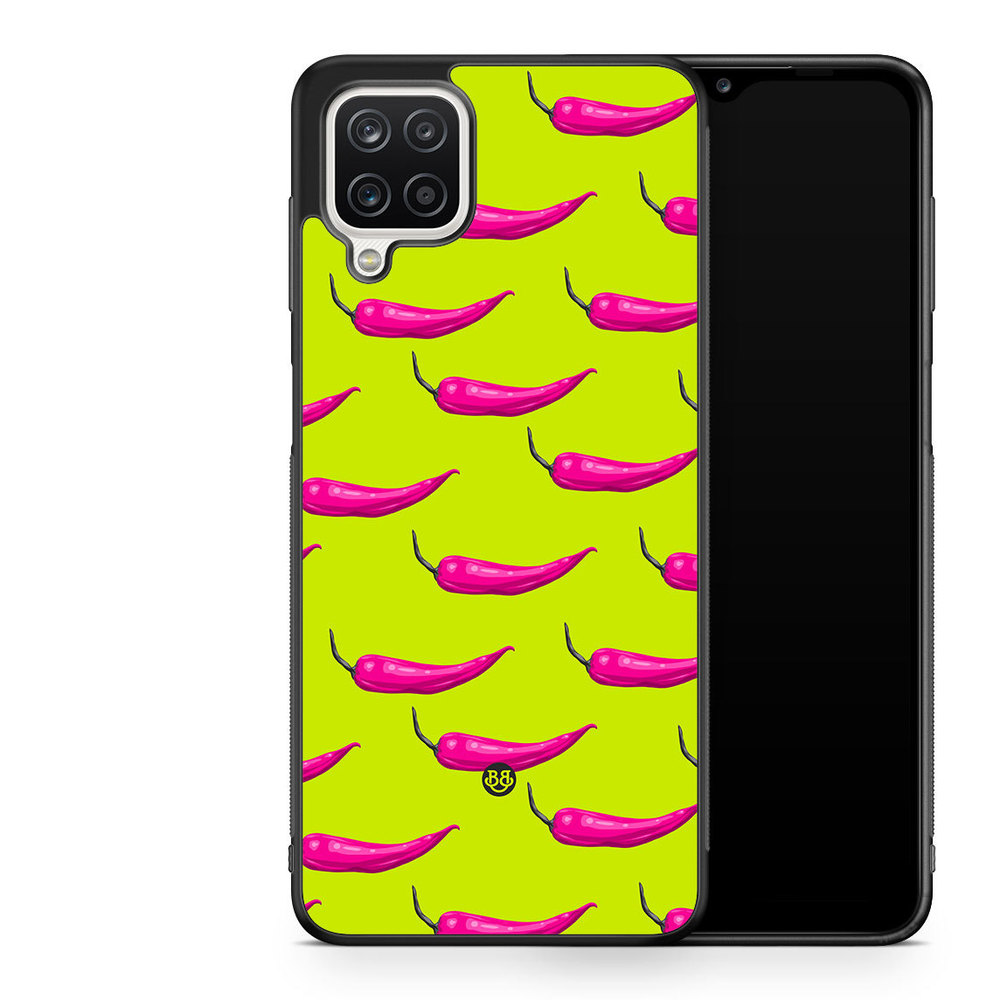 Samsung Galaxy A12 Case - Chilli Pattern