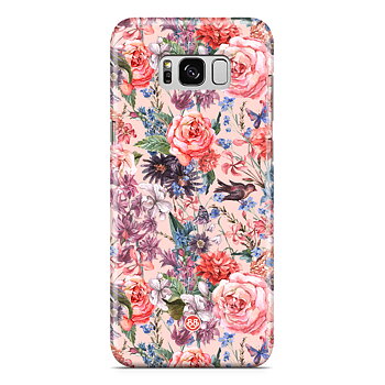 Samsung Galaxy S8 Plus Premium Skal - Birds 'n Roses
