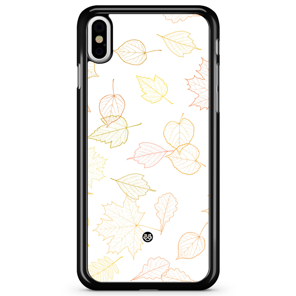 iPhone X / XS Case - White and Leaves
