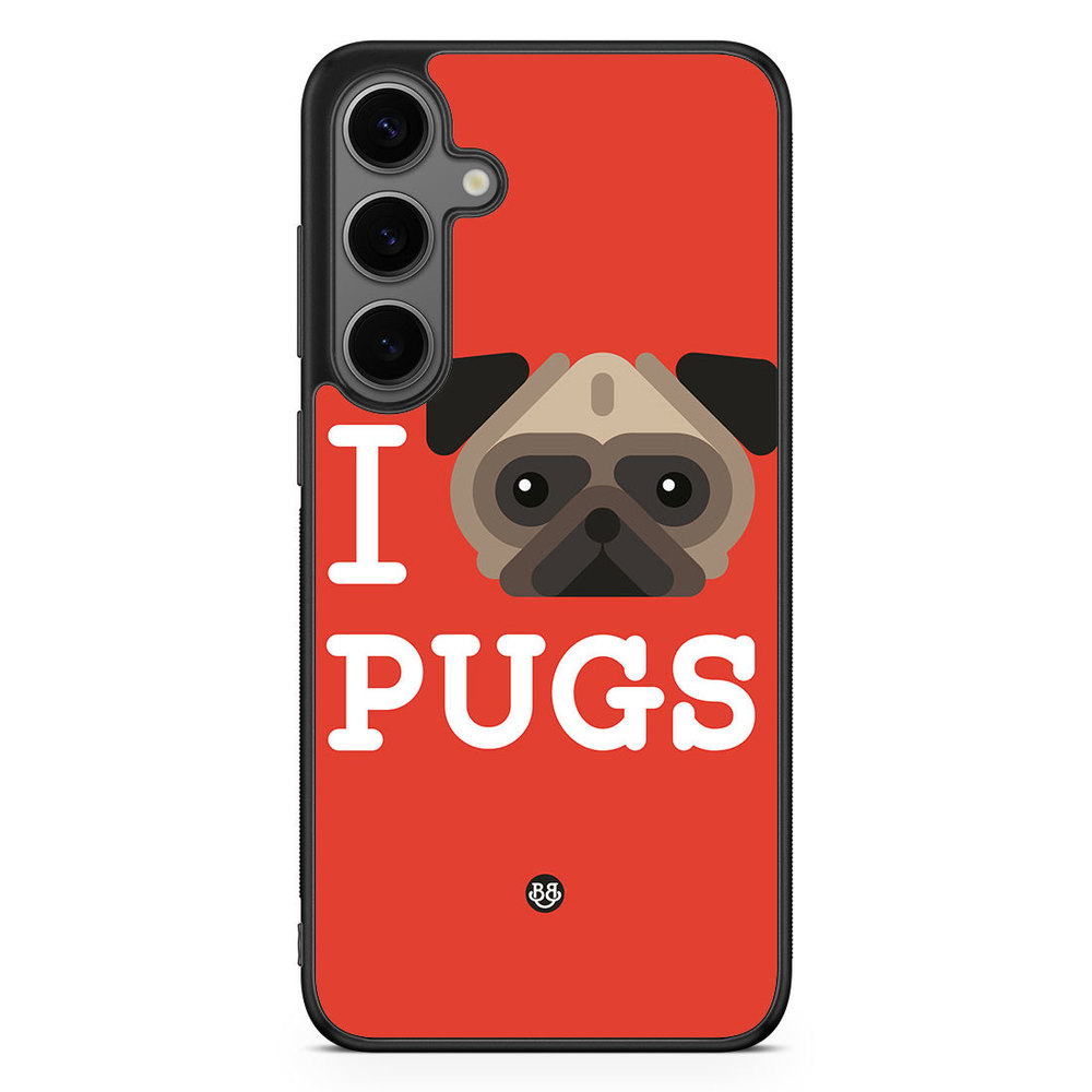 Samsung Galaxy S24 Plus Case - I Love Pugs
