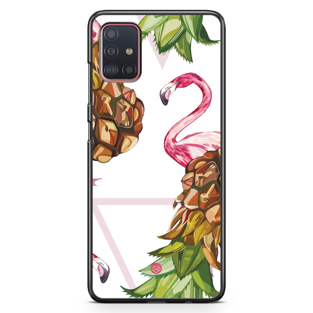 Samsung Galaxy A51 Case - Pineapple & Flamingo