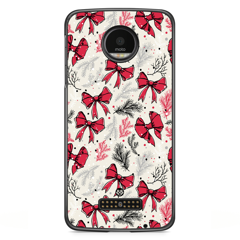 Moto Z2 Play Case - Christmas Bows