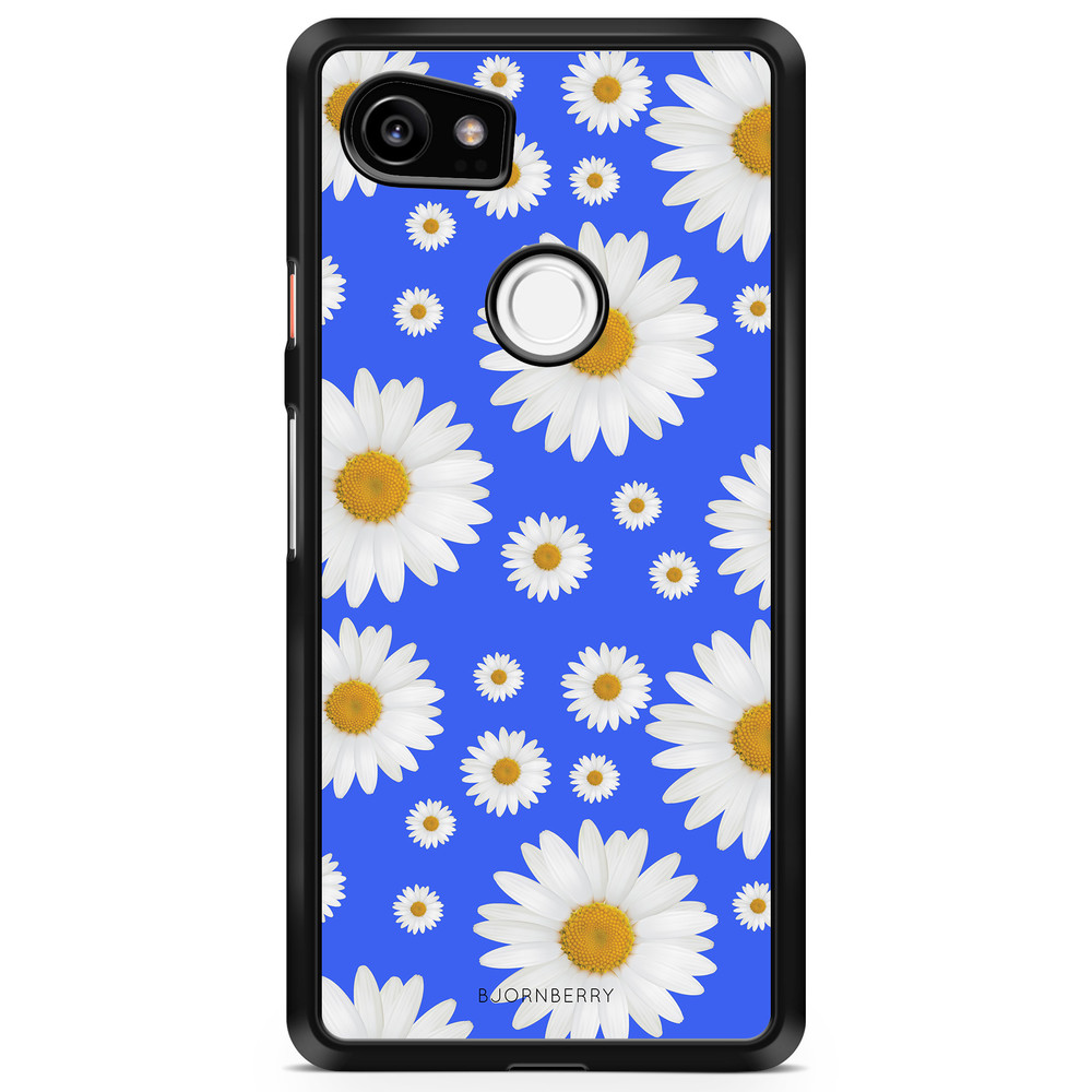 Google Pixel 2 XL Case - Blue Daisy Flowers