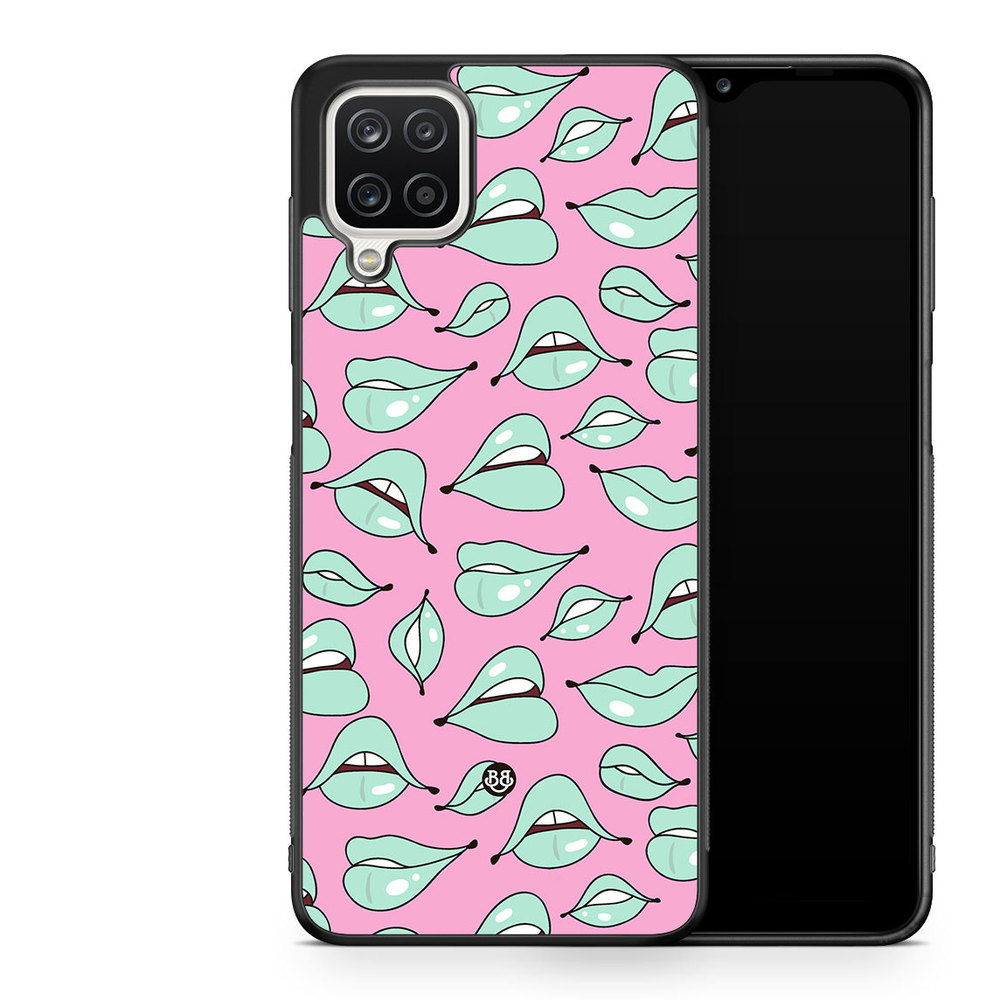 Samsung Galaxy A12 Case - Green Lips