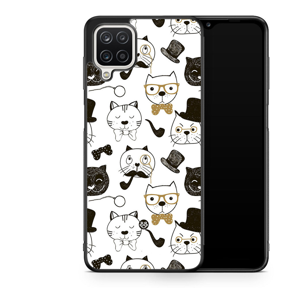 Samsung Galaxy A12 Case - Cartoon cats